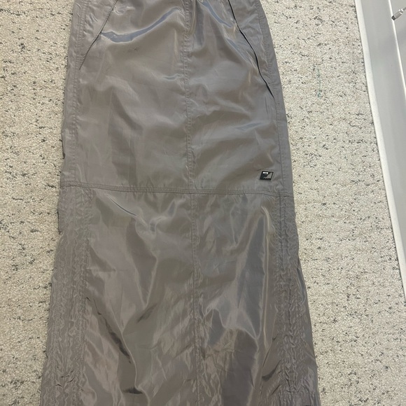 iets frans Y2K inspired rave silver shimmer skirt S - Picture 2 of 11